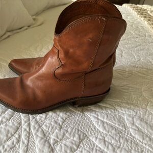 Nicole Tan Leather Ankle Booties